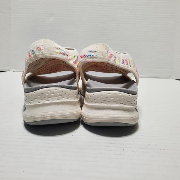 Skechers Arch Fit Catchy Wave Women's Sandals White Multi Knit Comfort Size 6 - Picture 7 of 8